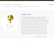 Tablet Screenshot of foodedproject.com